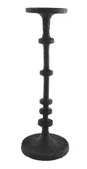 Medium Black Metal Candlestick
