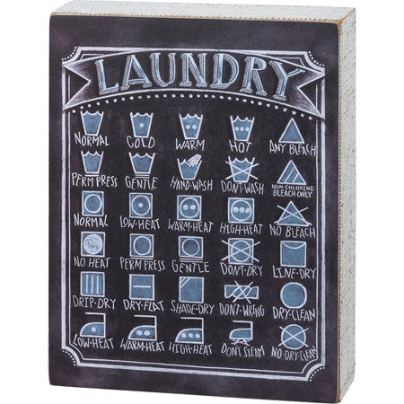 Laundry Chalk Sign