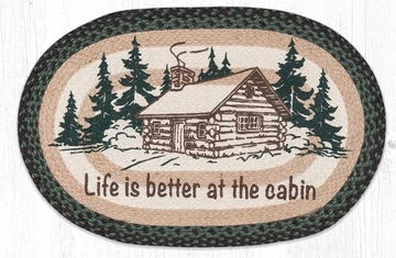 Life Is Better Cabin 20X30 Oval Rug