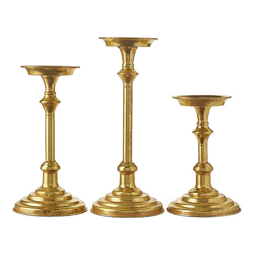 Gold Leaf Candle Holder