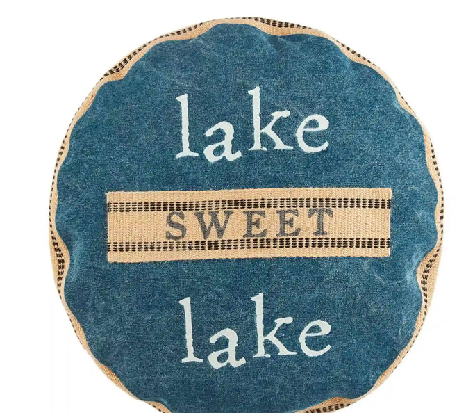 Lake Round Pillow