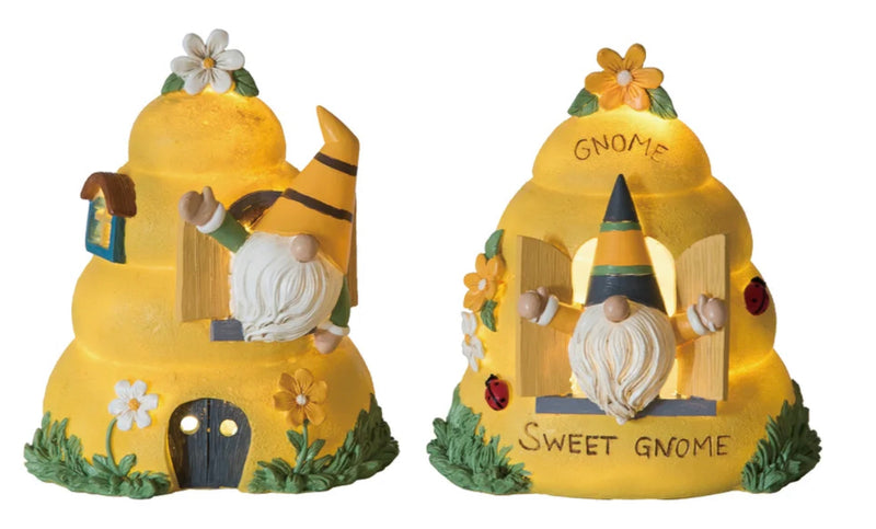 Resin Light Up Gnome Bee House