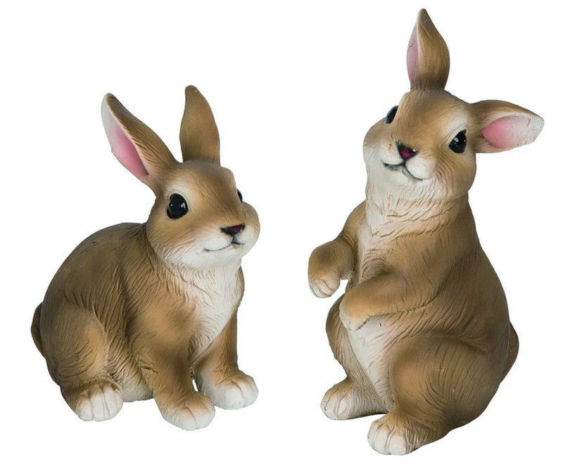 Resin Brown Bunny Figurine